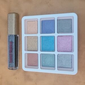 NEW Sunset Makeup Duo - GREY Glitter Mascara & Shimmer Water Activated Eyeliners